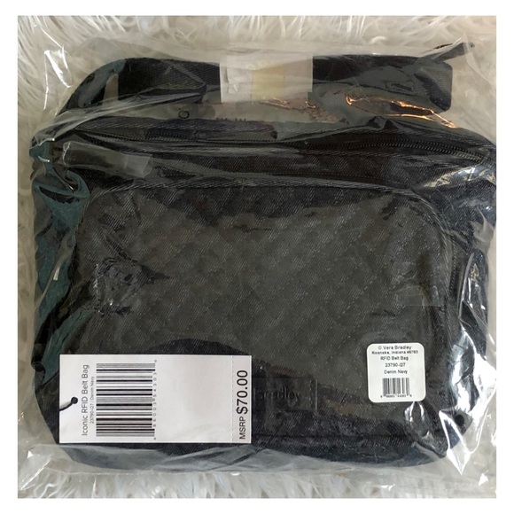 Vera Bradley Bags Vera Bradley Blue Denim Rfid Belt Bag Fanny Pack